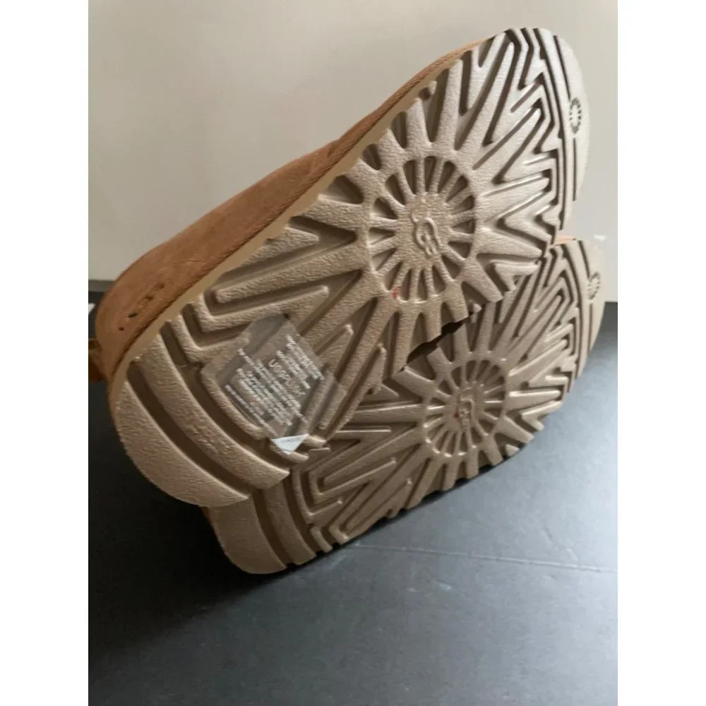 UGG Women's Neumel Chukka Brown Chestnut Suede Boot EU 40 US 9 UK 7 NEW Plush - Picture 6 of 7